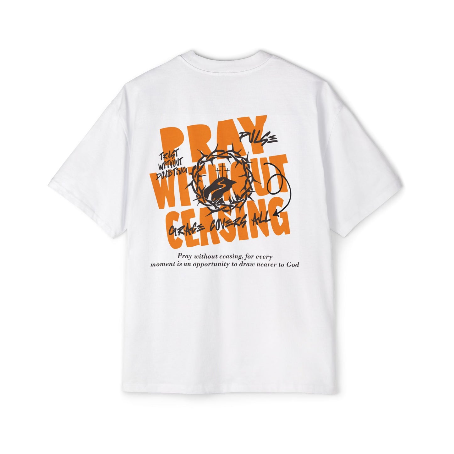 Faith-Inspired Oversized Tee, Comfort Wear, Casual Christian Apparel, Motivational Shirt, Unisex Gift, Spiritual Fashion