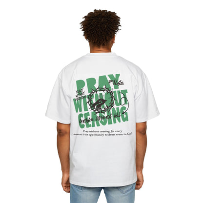 Men's Heavy Oversized Tee with Inspirational Design - Casual Streetwear, Motivational Gift, Relaxed Fit, Graphic Tee, Everyday Wear