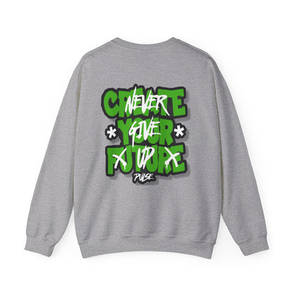 Unisex Inspirational Crewneck Sweatshirt - Create Your Future, Streetwear Style, Motivational Gift, Everyday Comfort, Unisex Apparel