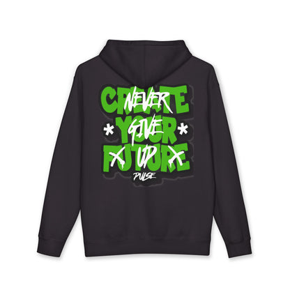 Motivational Unisex Heavyweight Hooded Sweatshirt - "Create Your Future"