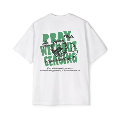 Men's Heavy Oversized Tee with Inspirational Design - Casual Streetwear, Motivational Gift, Relaxed Fit, Graphic Tee, Everyday Wear